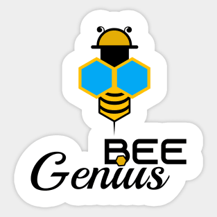 Bee genius Sticker